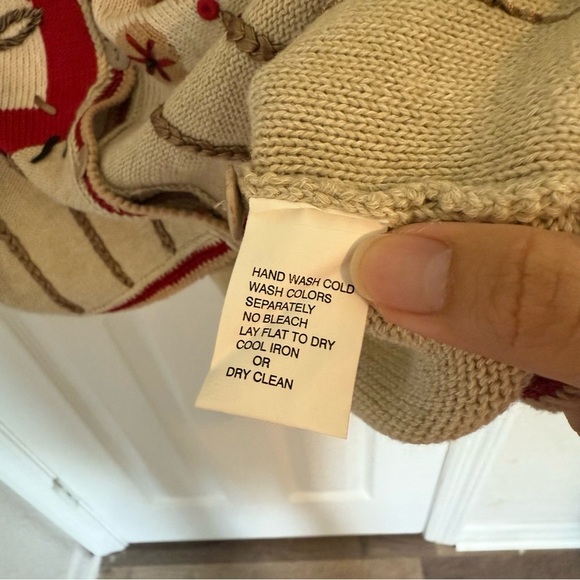 Blast Vintage 90s Sweater Vest Knitted Patchwork Knit Embroidered Plus size 1XL - Picture 7 of 8